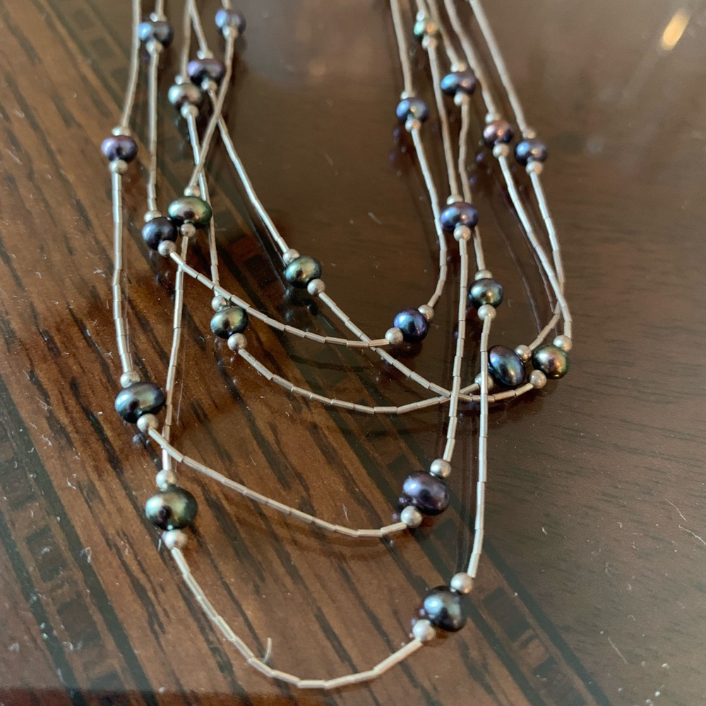 Liquid Solid Sterling Silver Native-American Jewel - image 3